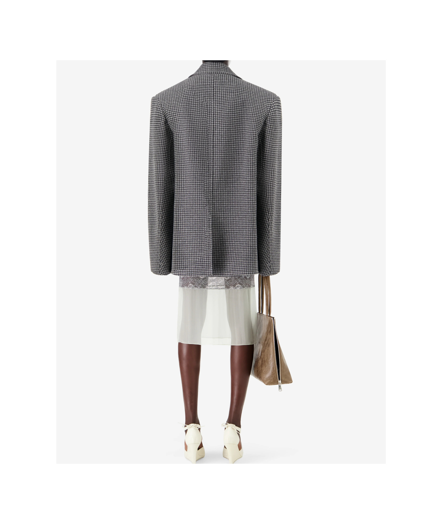 Coperni Single-breasted Long-sleeve Coat In Gray
