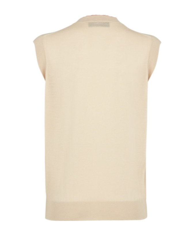 Fendi Roma Wool Jumper In Nude