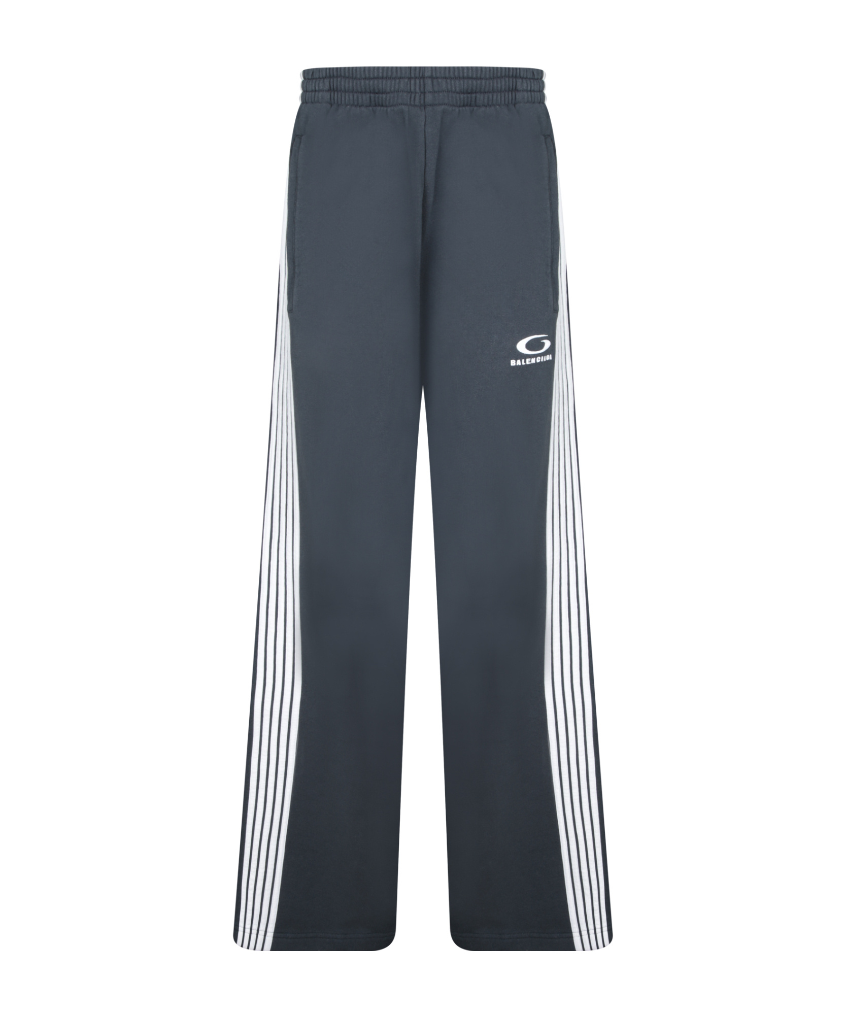 Balenciaga Elastic Waist Sweatpants In Gray