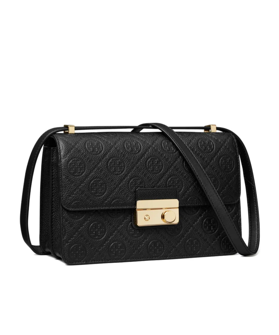 Tory Burch T-monogram Embossed Leather Shoulder Bag
