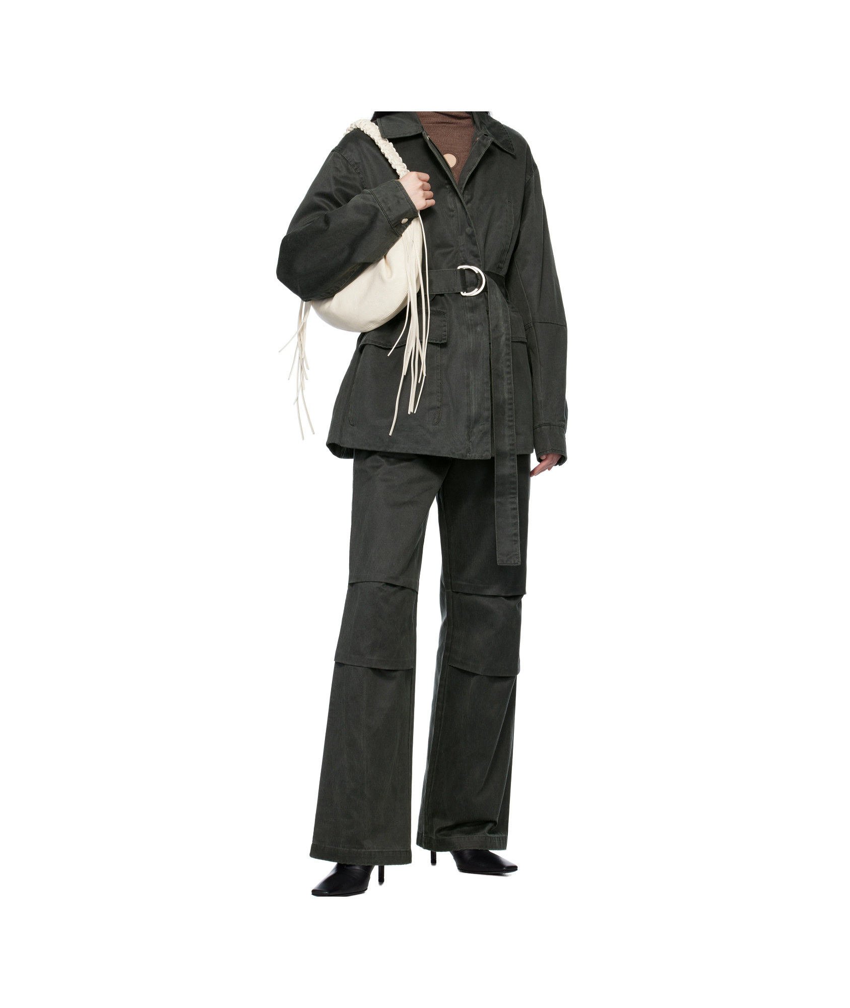 Holzweiler Green Pepha Trousers In Black