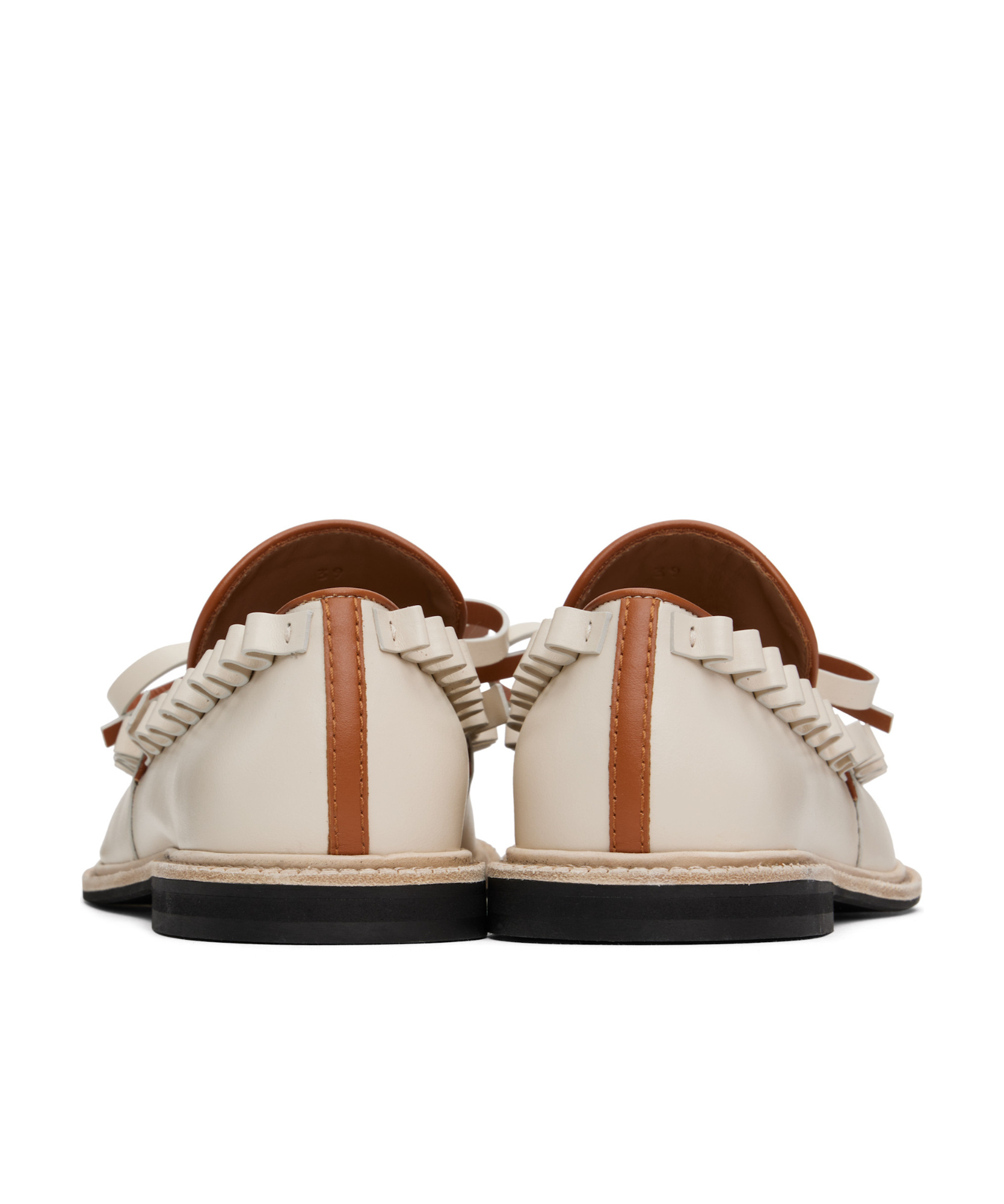 Jw Anderson Round Toe Loafers In Nude