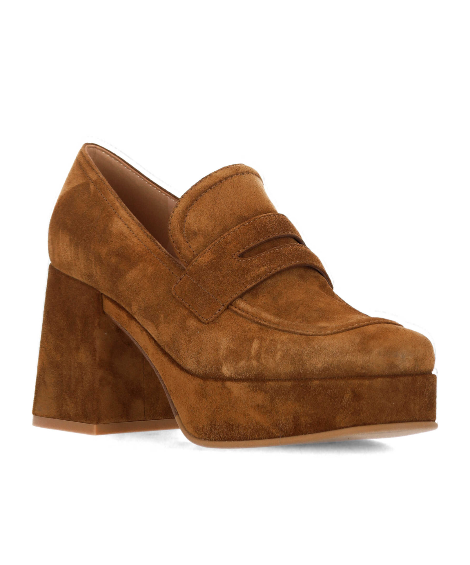Gianvito Rossi Square Toe Block Heel Pumps In Brown