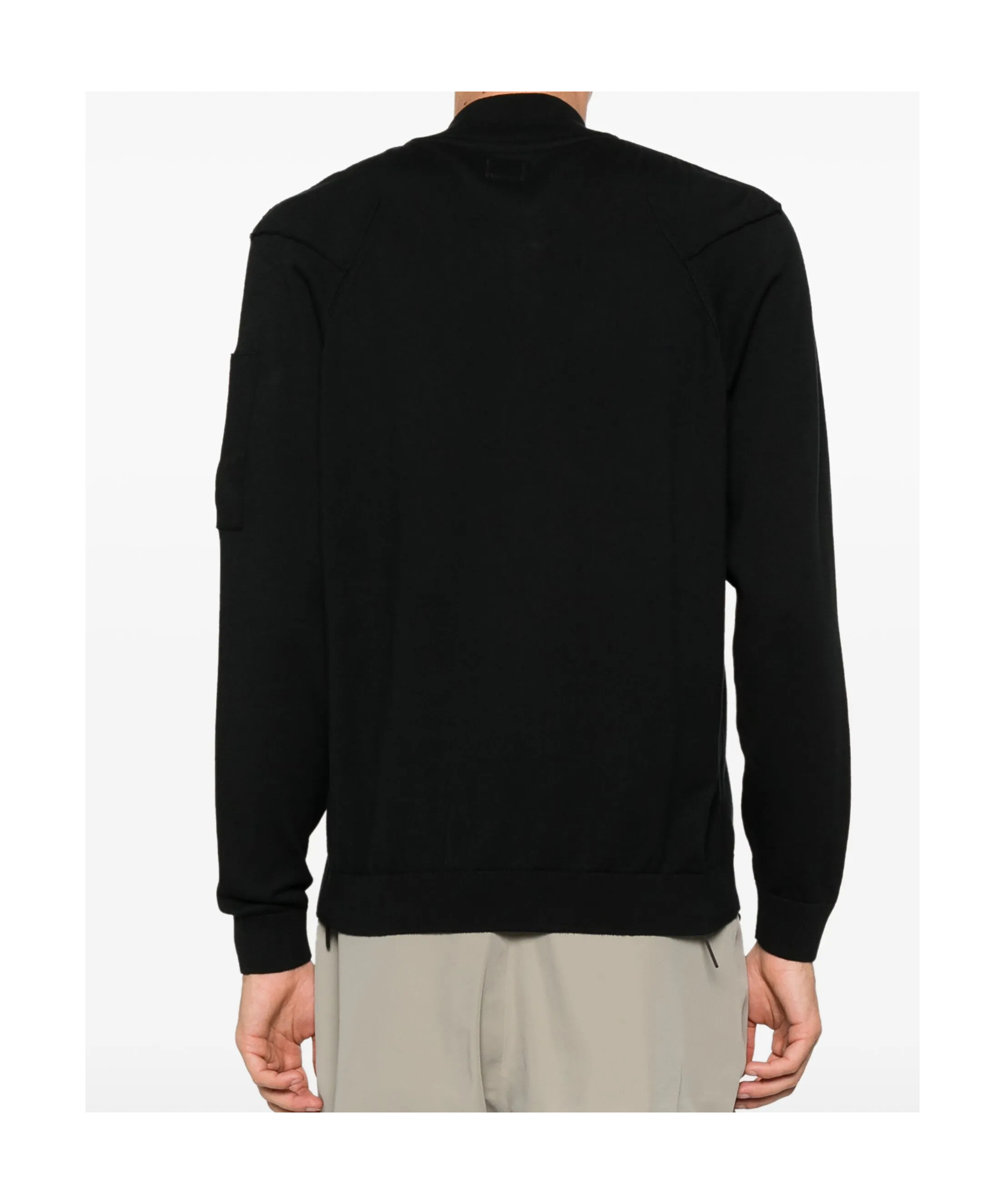 C.p. Company Black Lens Sweater In Black