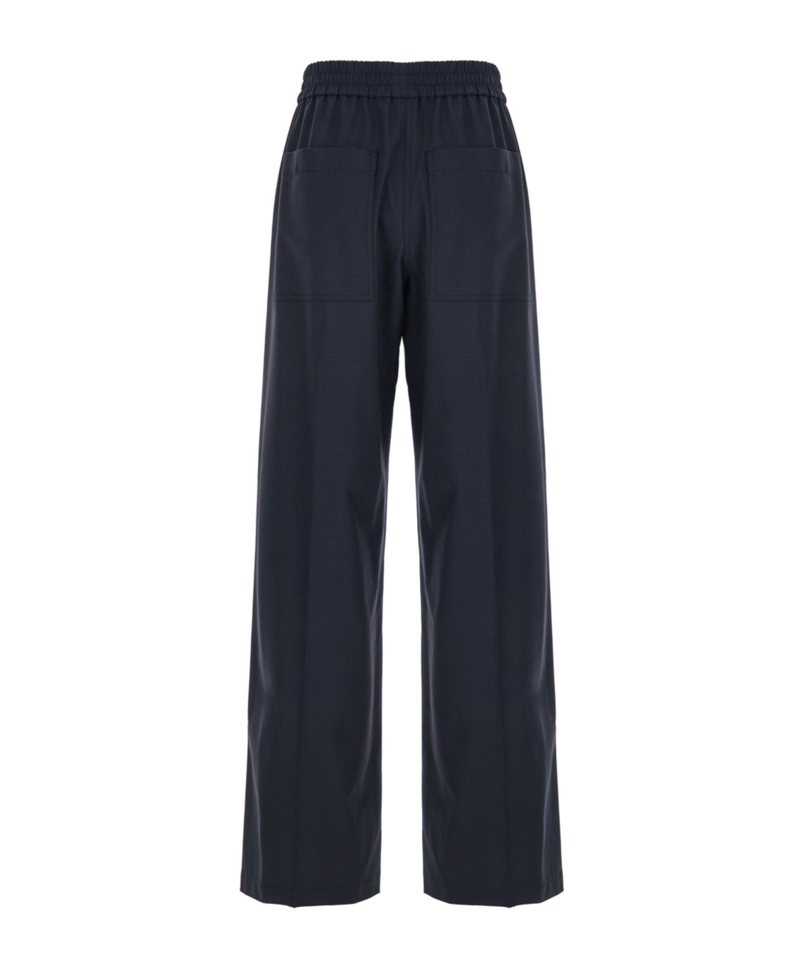 Brunello Cucinelli Blue Pants With Elastic Waist