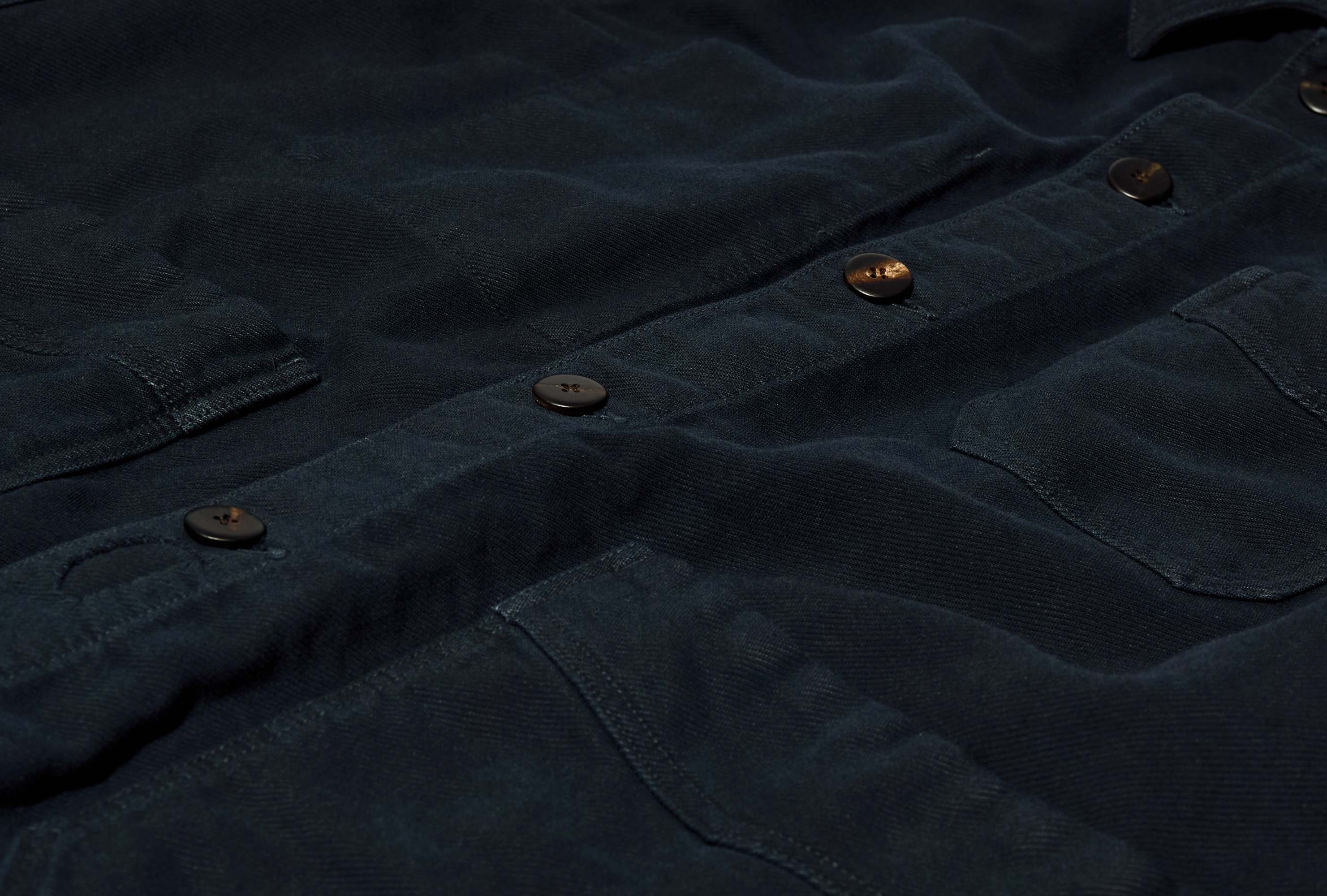 Visvim Long Sleeve Casual Jacket In Blue