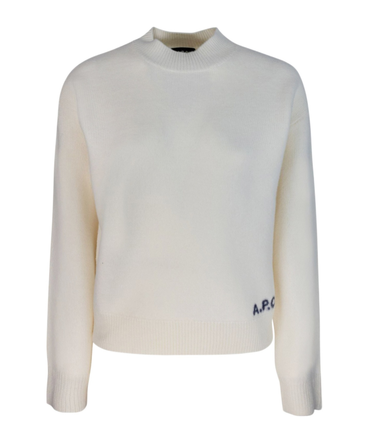 A.p.c. Esther Virgin Wool Crew-neck Sweater In Neutral