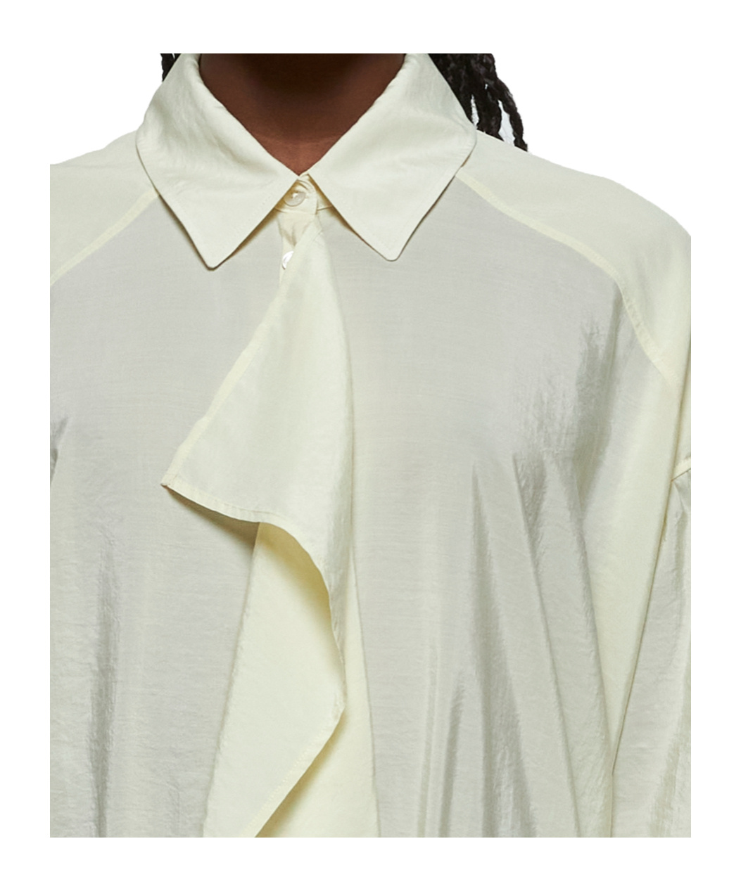 Lemaire Asymmetrical Shirt Skirt In Nude