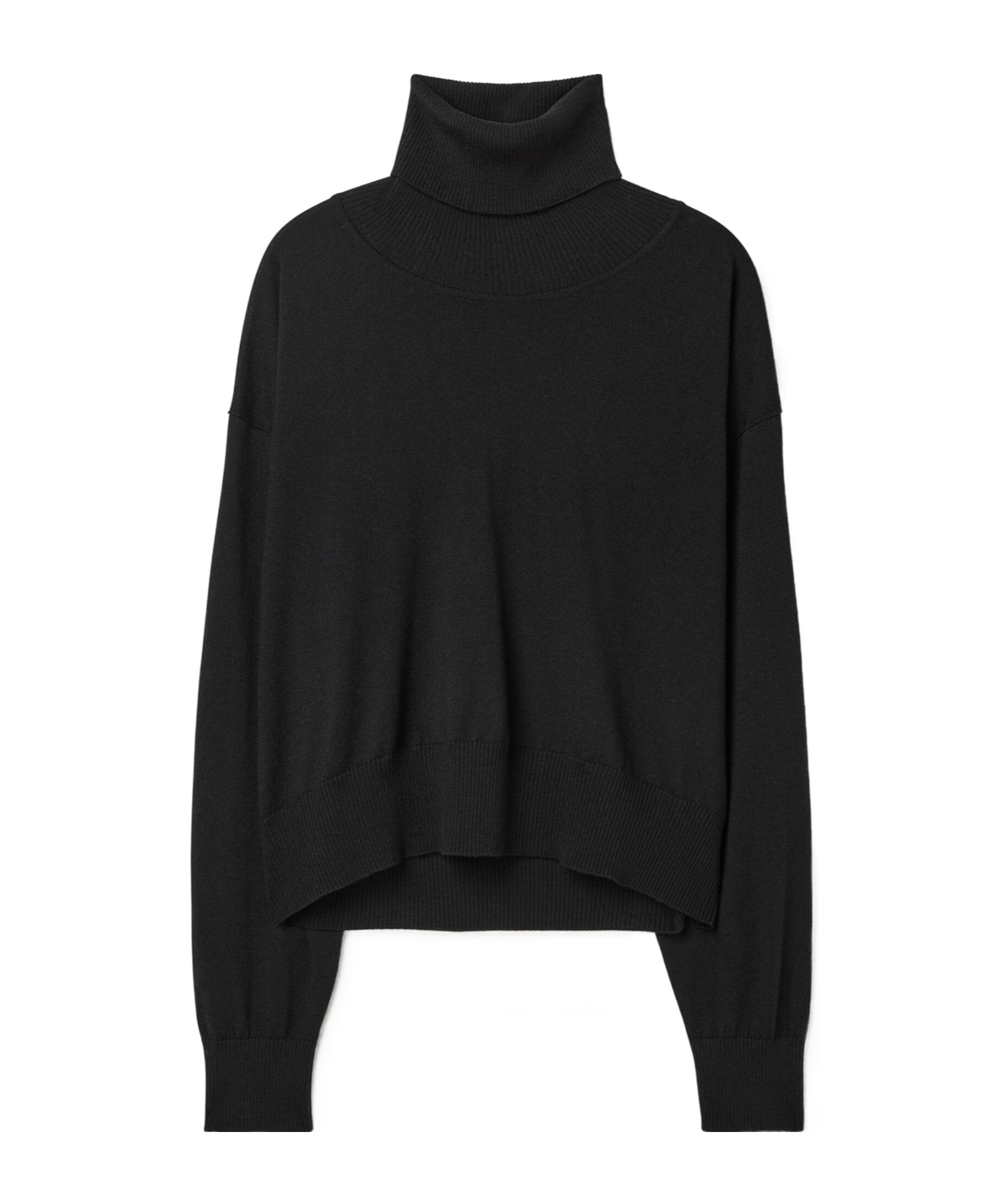Filippa K Relaxed Turtleneck Sweater In Black