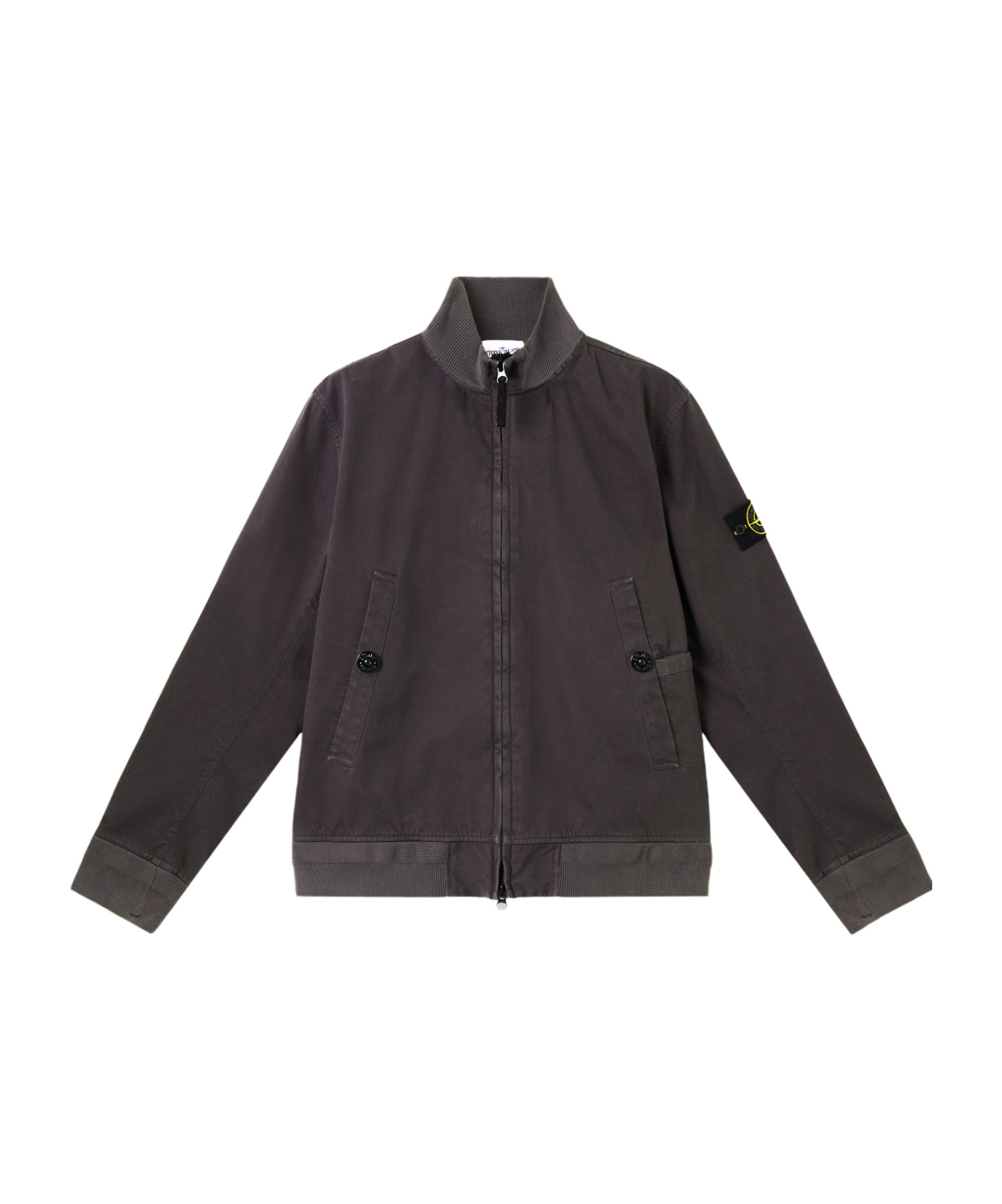 Stone Island Compass-badge Bomber Jacket In Charcoal-grey