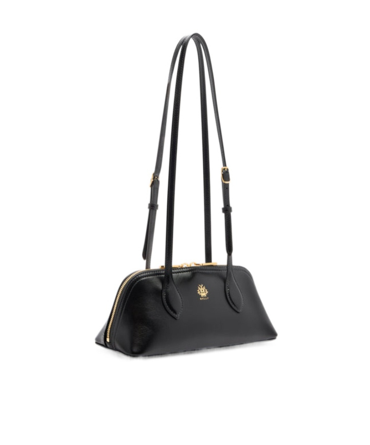 Bally Ray Minibag In Black Leather In Black