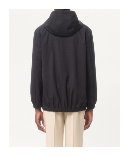 Valentino Garavani Nylon Hooded Jacket With Drawstring