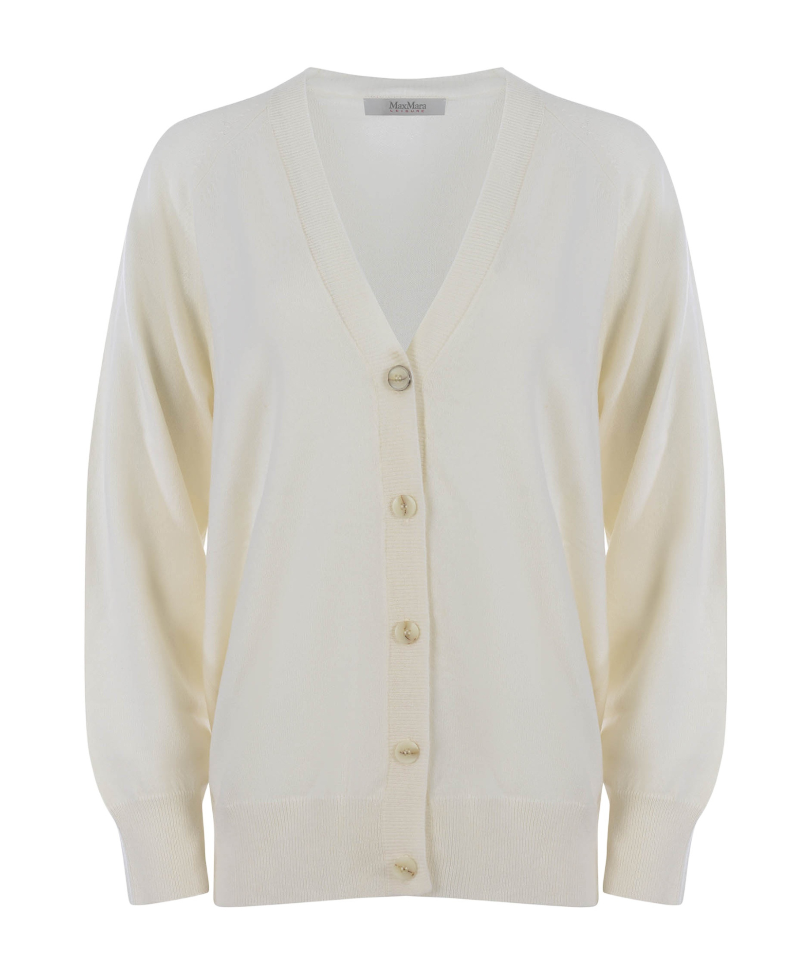 Max Mara Long-sleeved Sweater In White