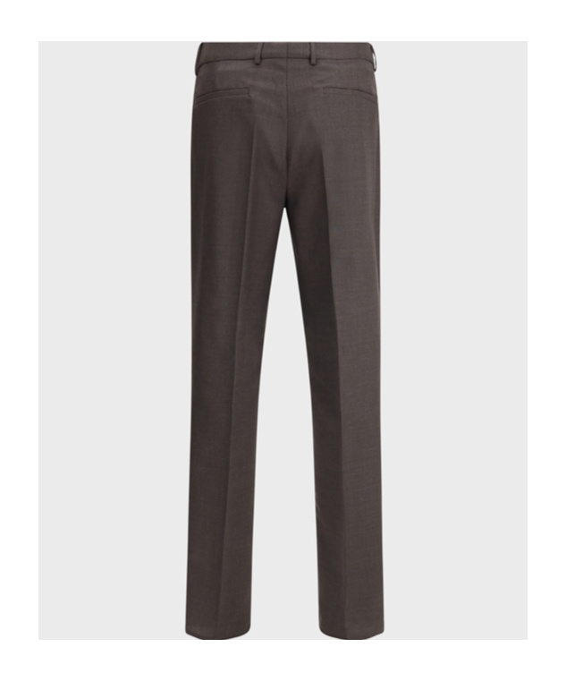 Brunello Cucinelli Virgin Wool Pants In Black
