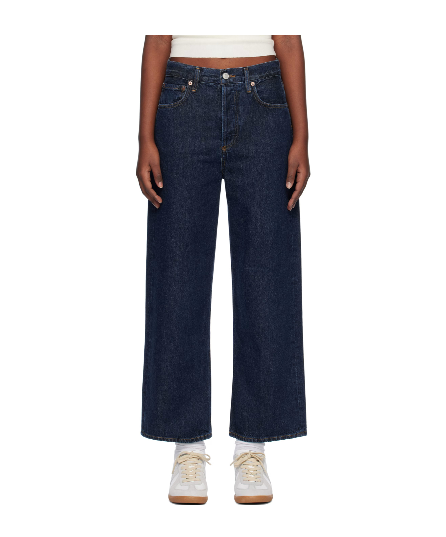 Agolde High Waist Denim Trousers