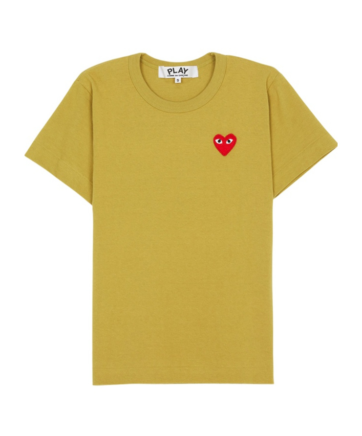Comme Des Garçons Crew Neck T-shirt In Yellow