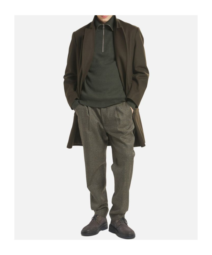 Barena Venezia Cappotto Doppio Petto Gazabin Caramal 75 Lana 25 Poliamidica Coats Green In Black