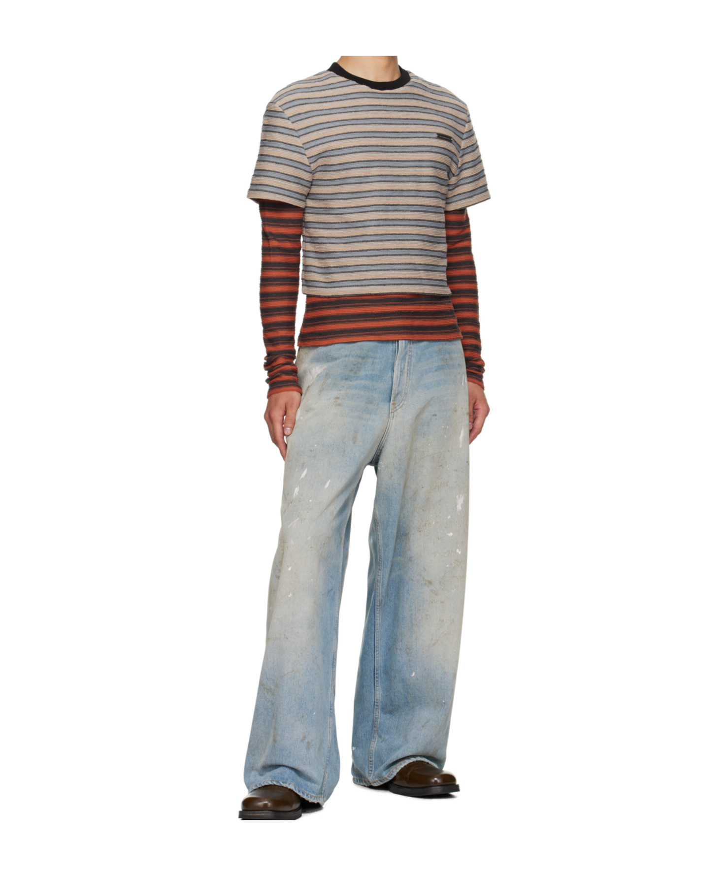 Andersson Bell Striped Long-sleeved T-shirt In Multi