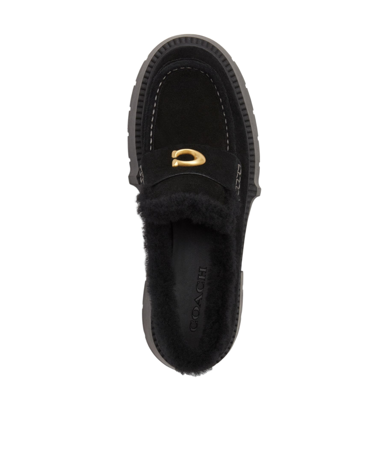 Coach Leah Platform Loafer In Black