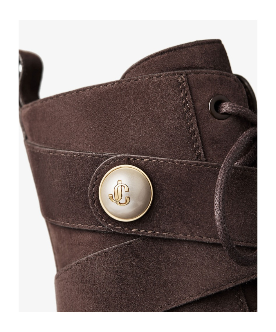 Jimmy Choo Noemi 45 Ankle Chunky Sole Boots In Brown