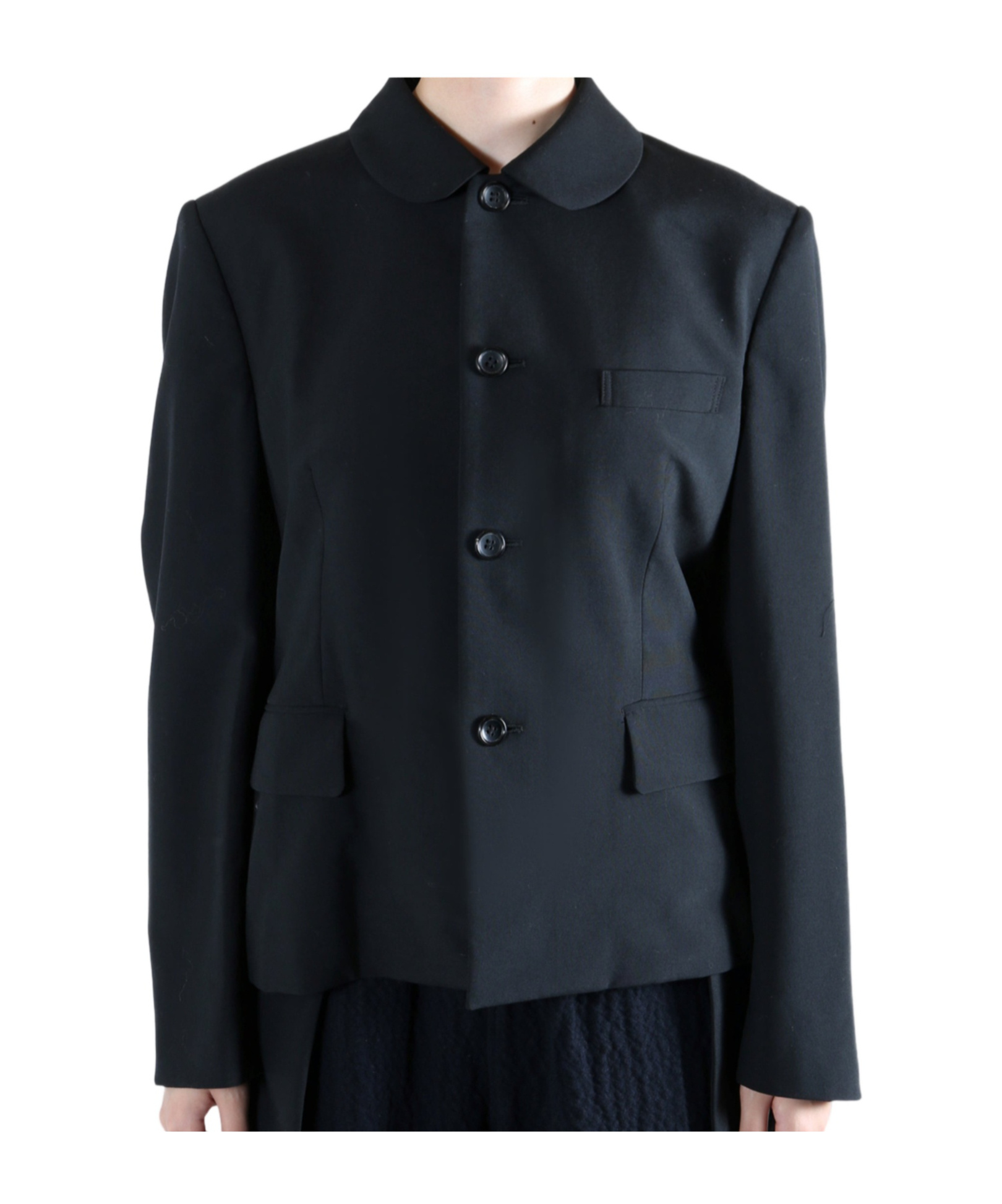 Comme Des Garçons Long Sleeve Casual Jacket In Black