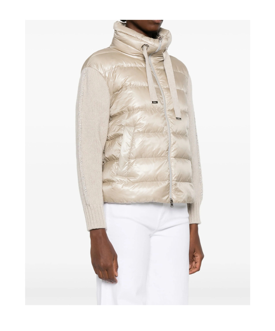 Herno Puffer Jackets Featuring Drawstring Accents In White