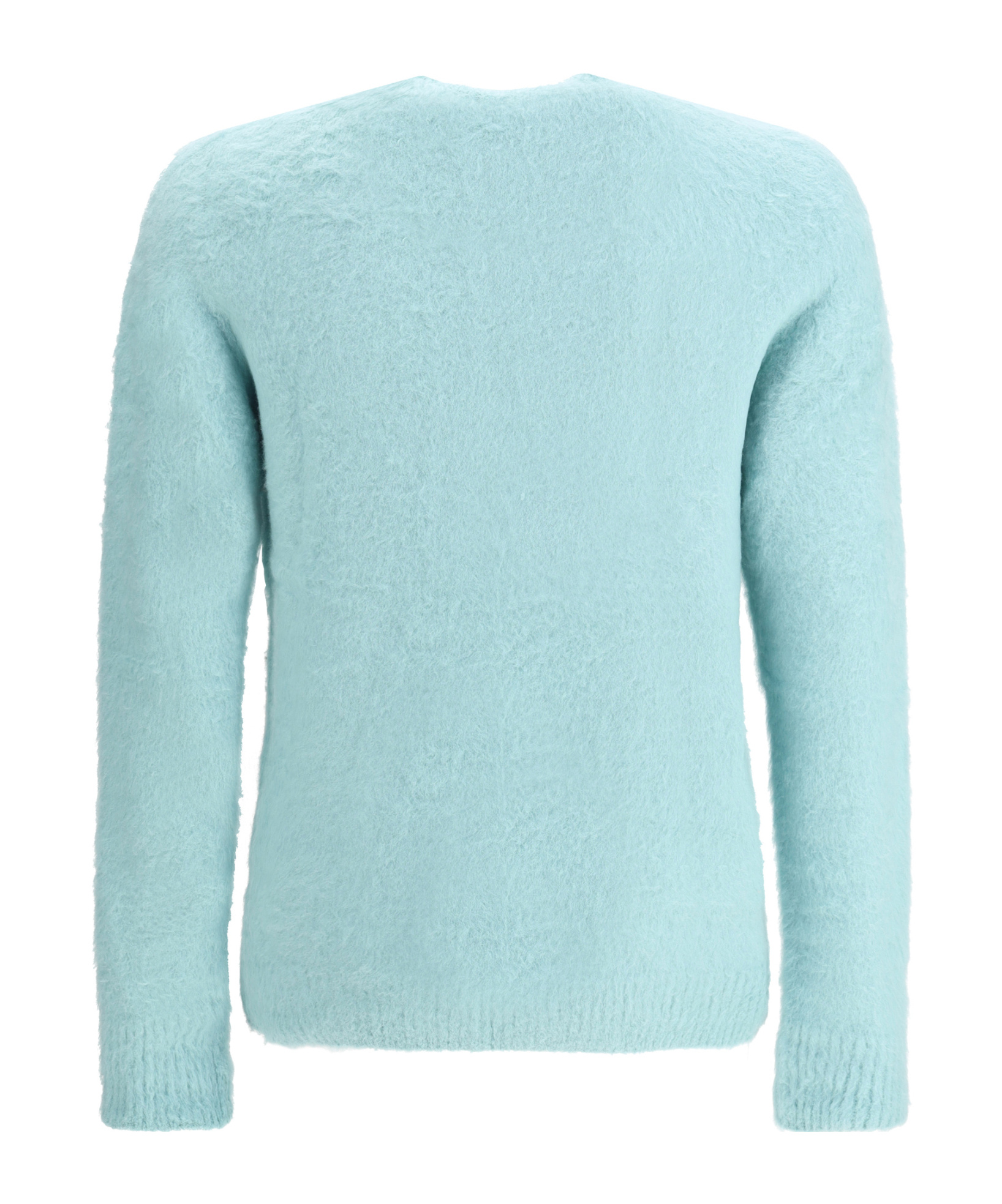 Roberto Collina Felt Effect Knitted Sweater In Blue