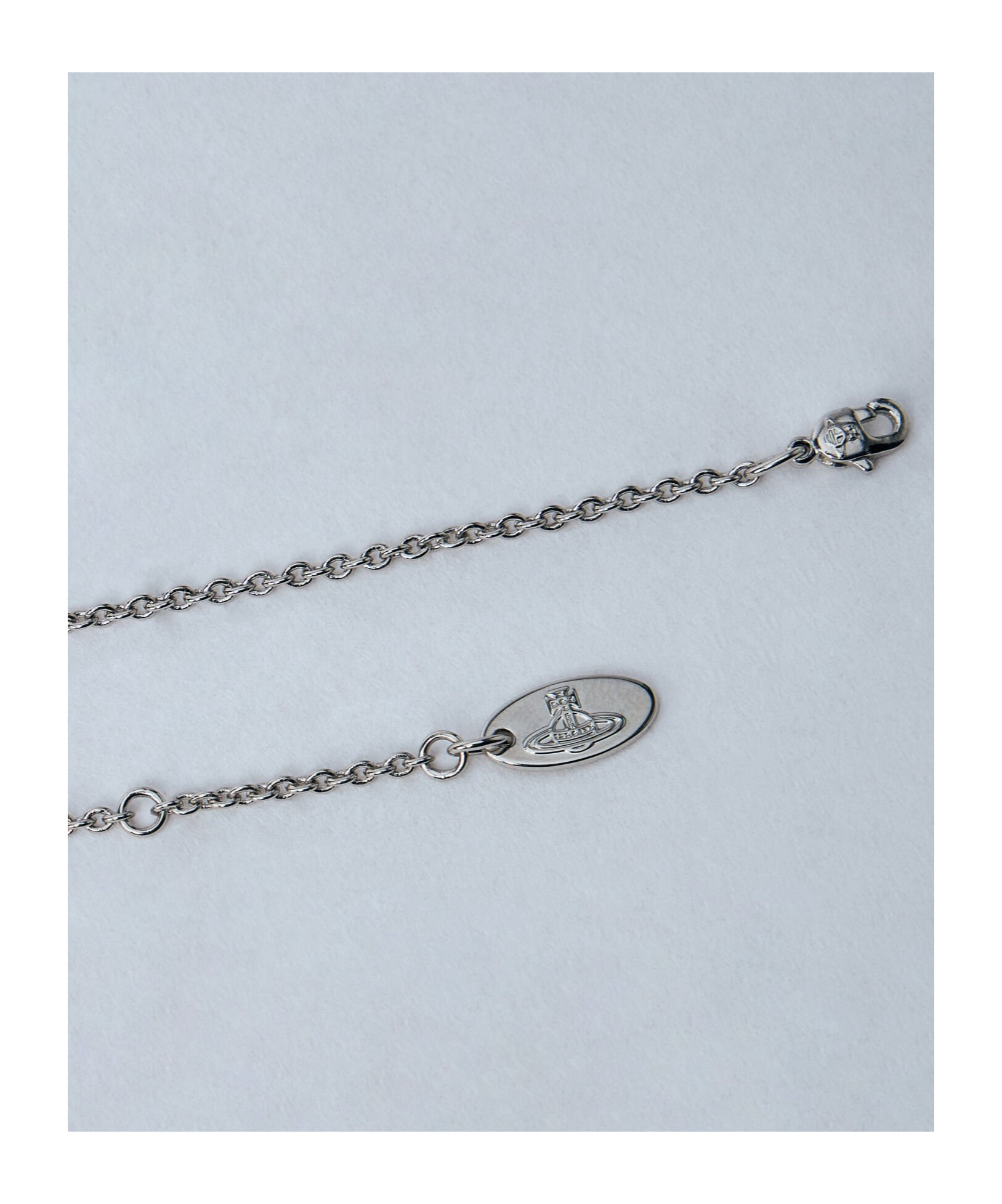 Vivienne Westwood Simonetta Bas Relief Pendant Necklace In Gray