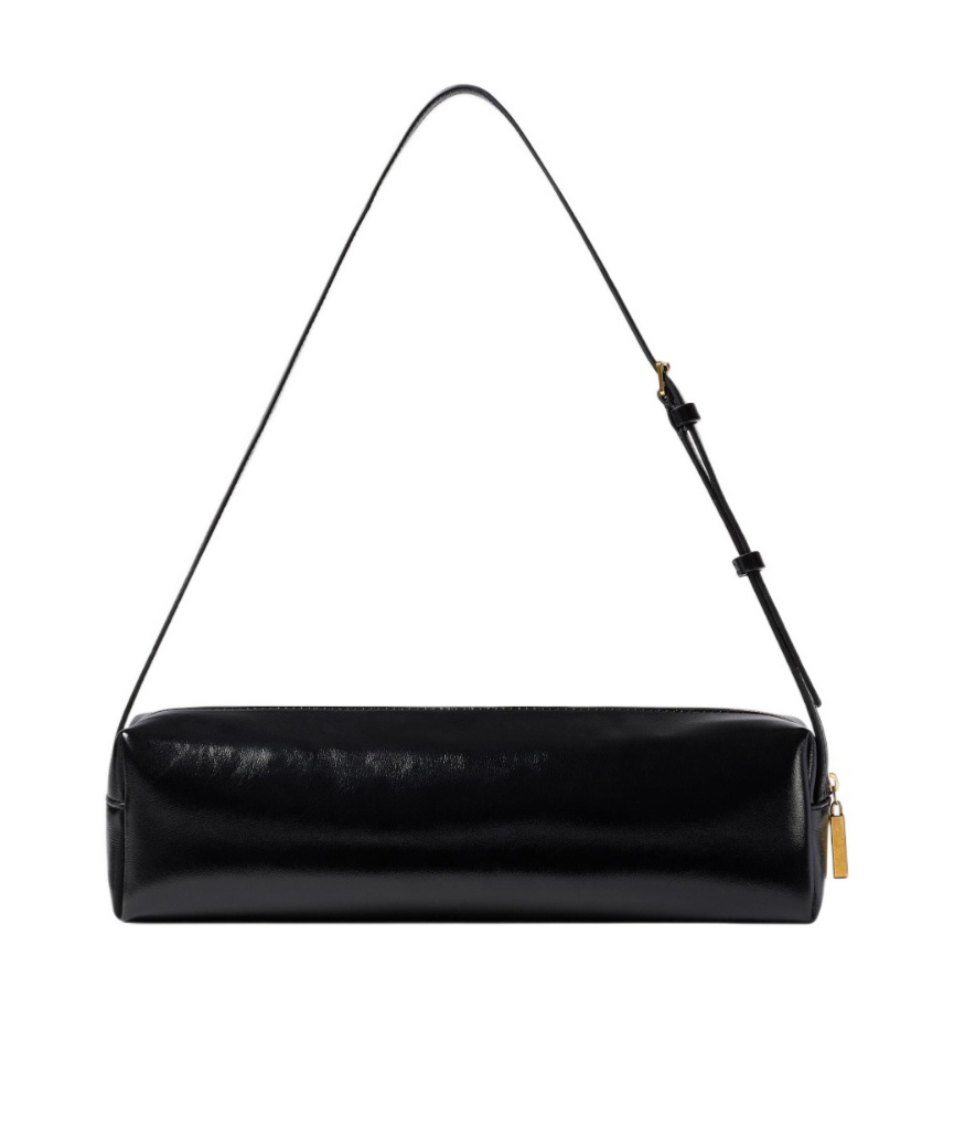 Khaite Kye Leather Pencil Case In Black