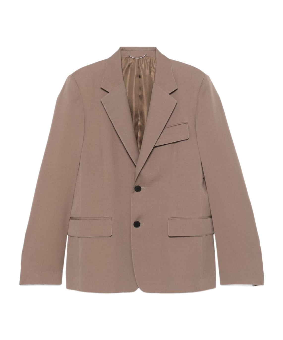 Lanvin Long-sleeved Suit Coat In Brown