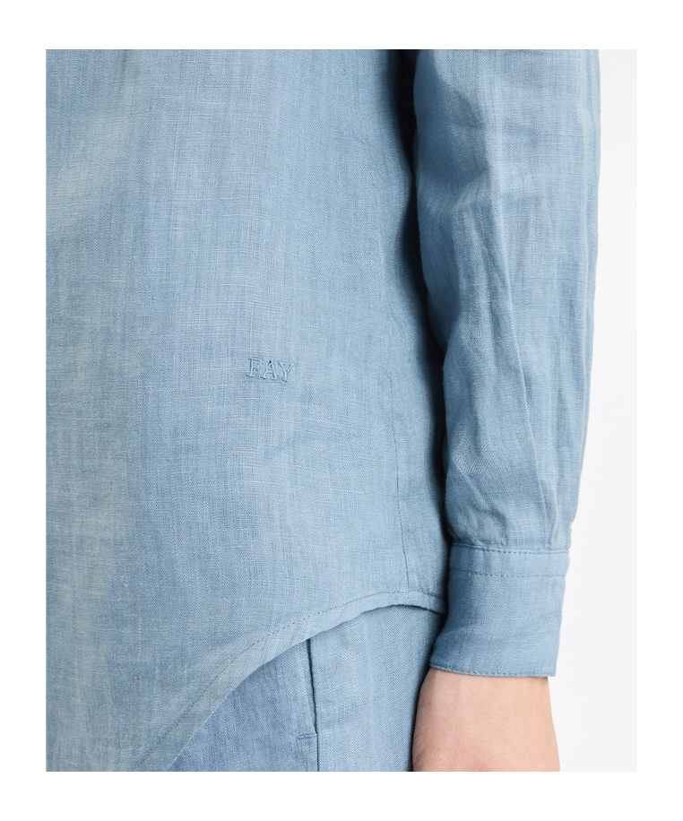 Fay Shirt Sugar Paper In Blue