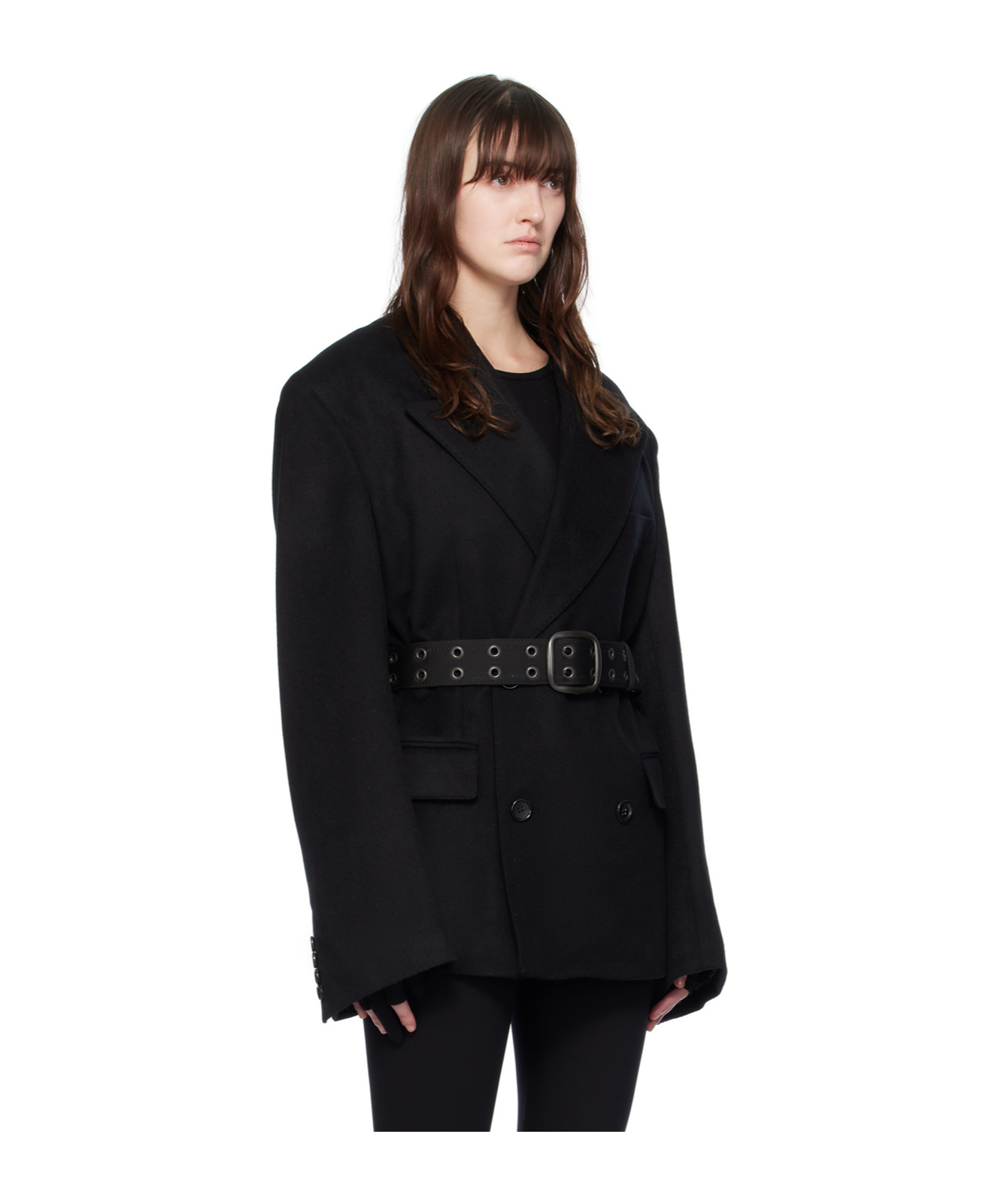 Junya Watanabe Peak-lapels Wool-blend Blazer In Black