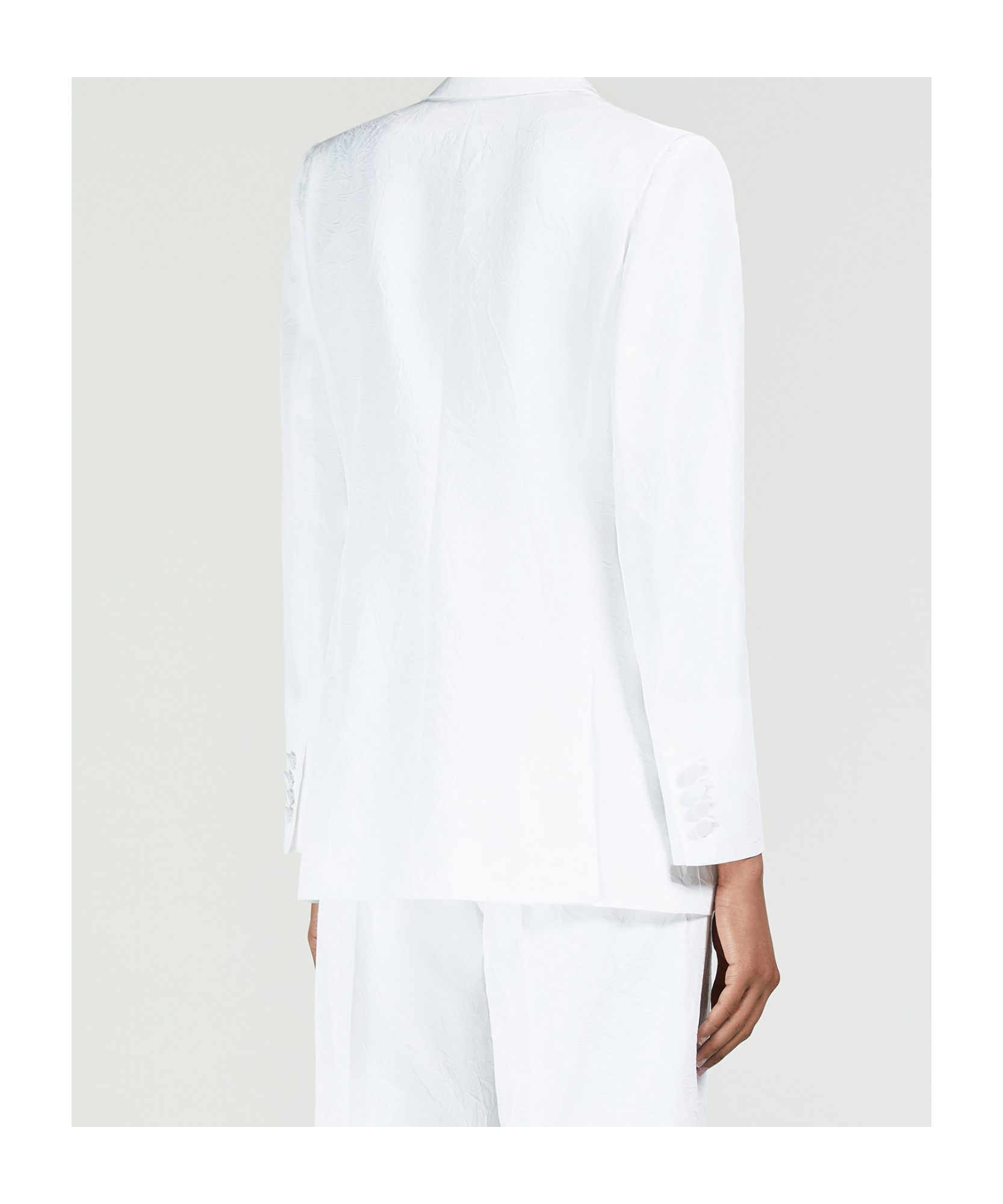 Max Mara Single-breasted Blazer In White