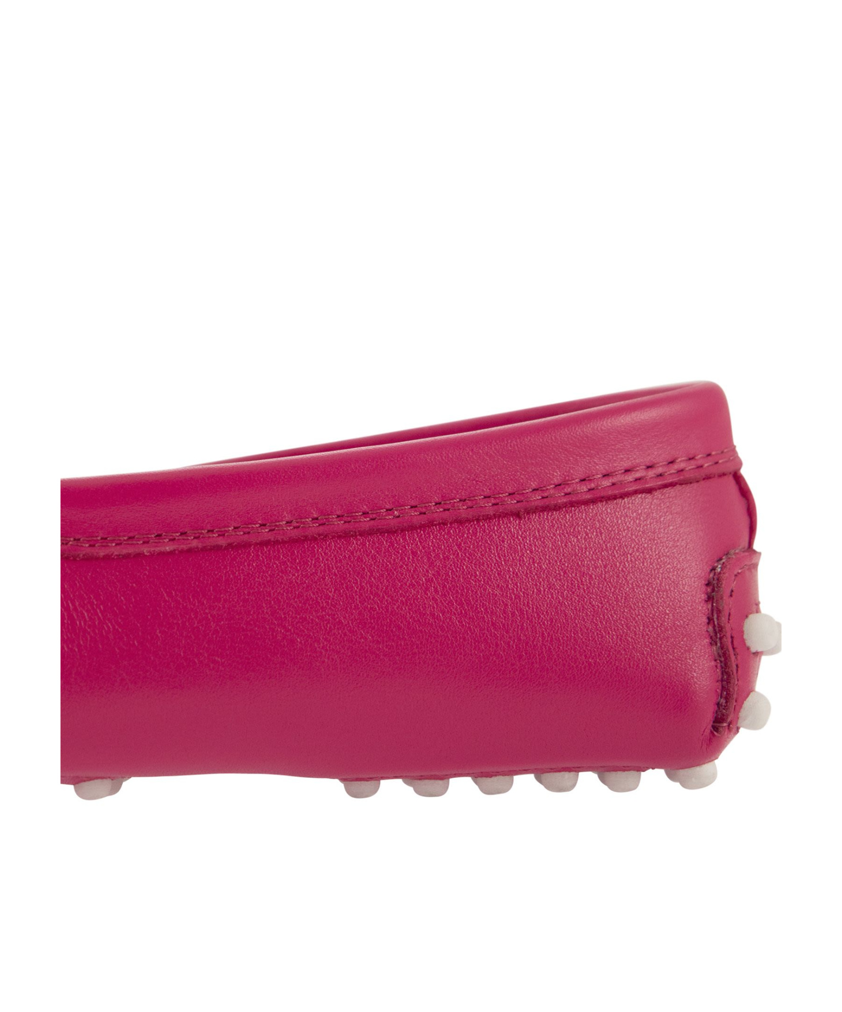 Tod's Round Head Loafer Shoes In Pink