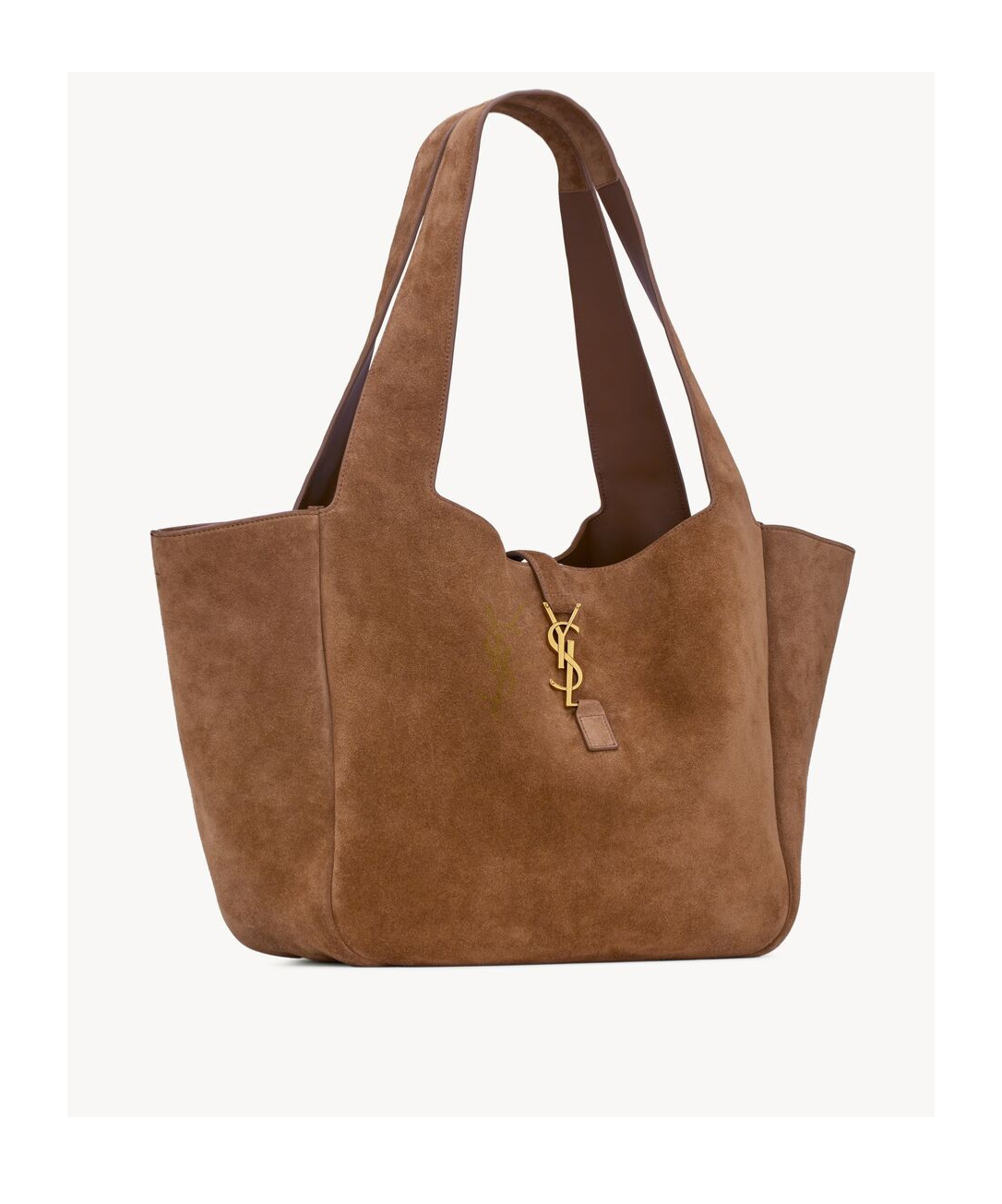 Saint Laurent Le 5 À 7 Bea In Suede In Brown