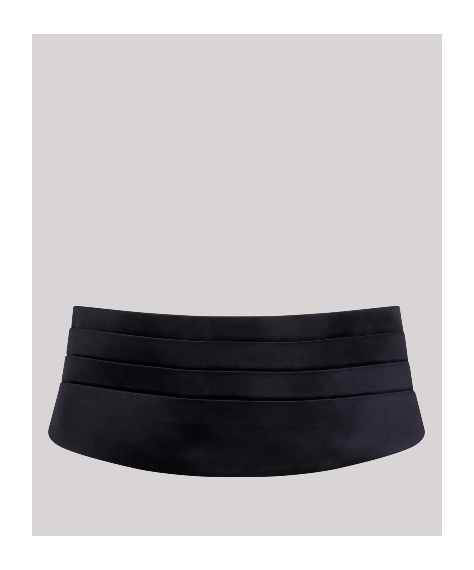 Dolce & Gabbana Folded-design Silk Belt In Black