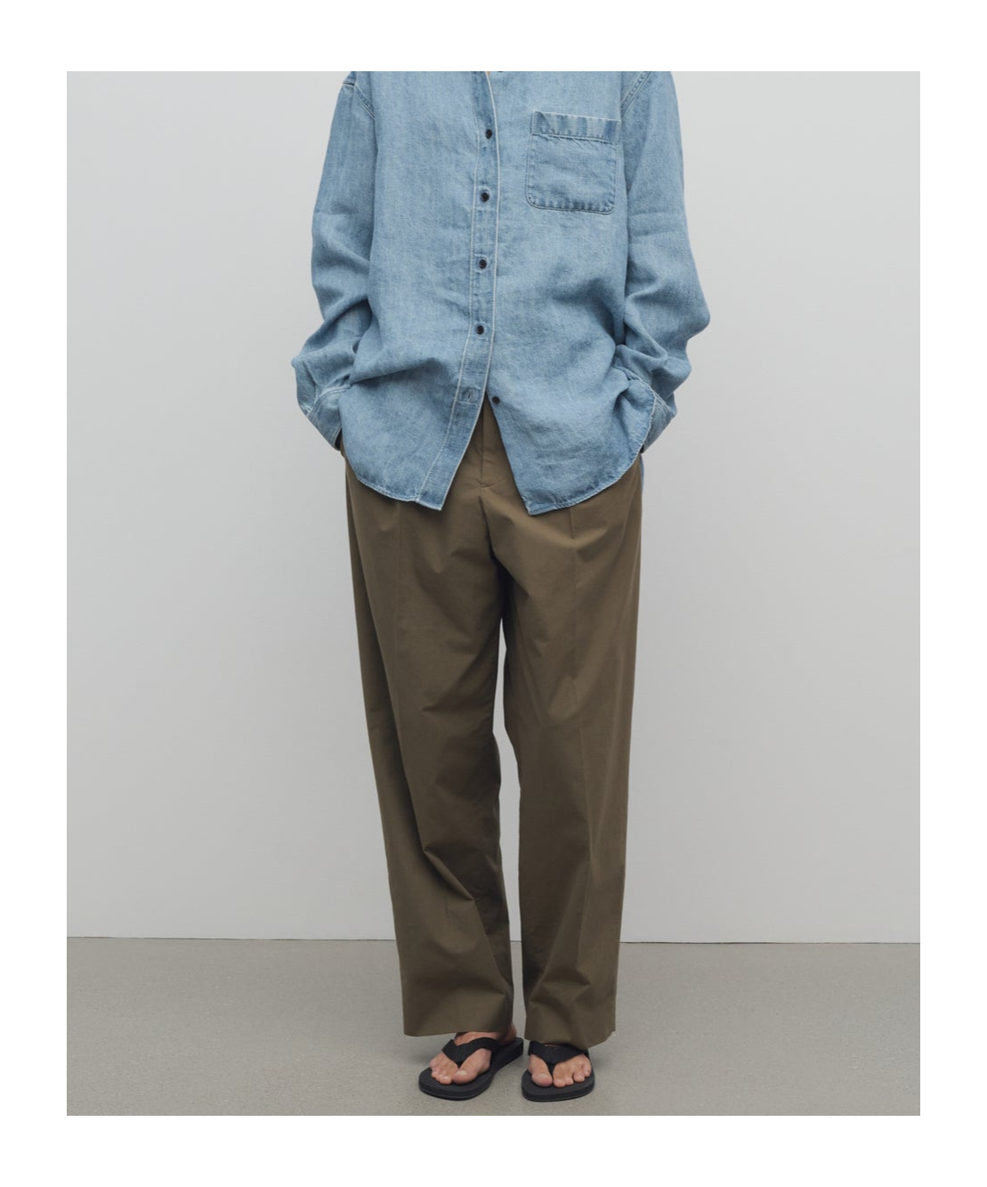 The Row Belt Loop Track Pants In Green