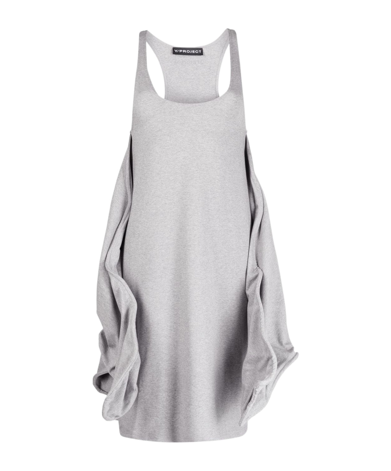 Y/project Sleeveless Dress In Gray
