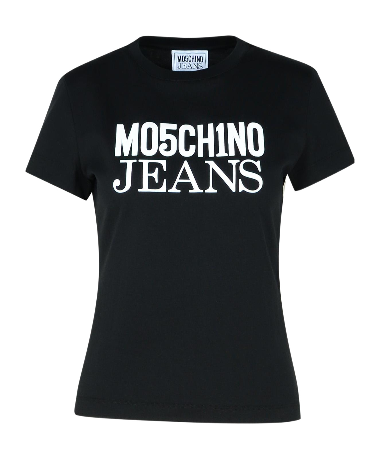 MOSCHINO MOSCHINO JEANS LOGO PRINTED CREWNECK T-SHIRT