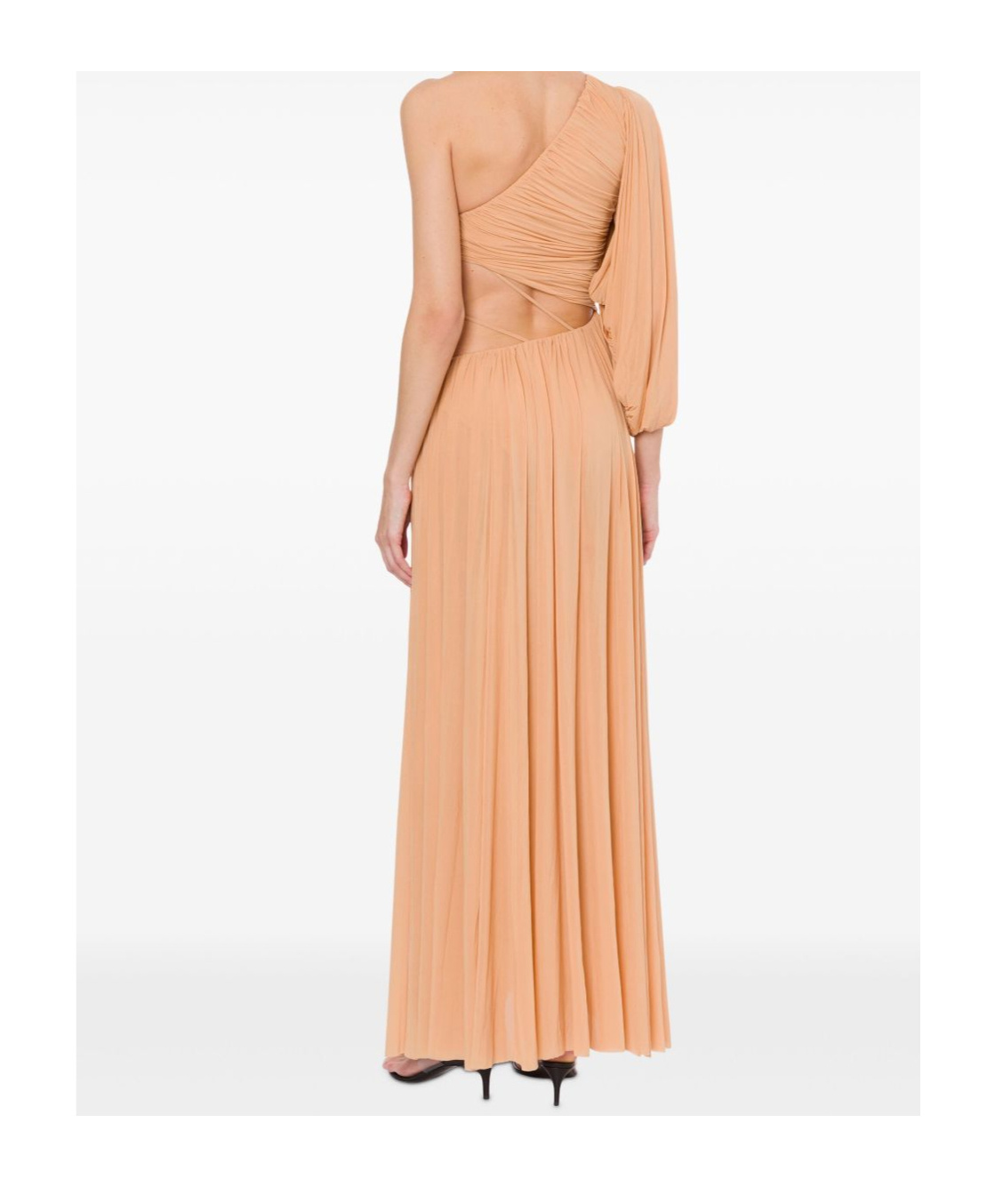 Philosophy Di Lorenzo Serafini Pink Cut-out Gown  In Brown