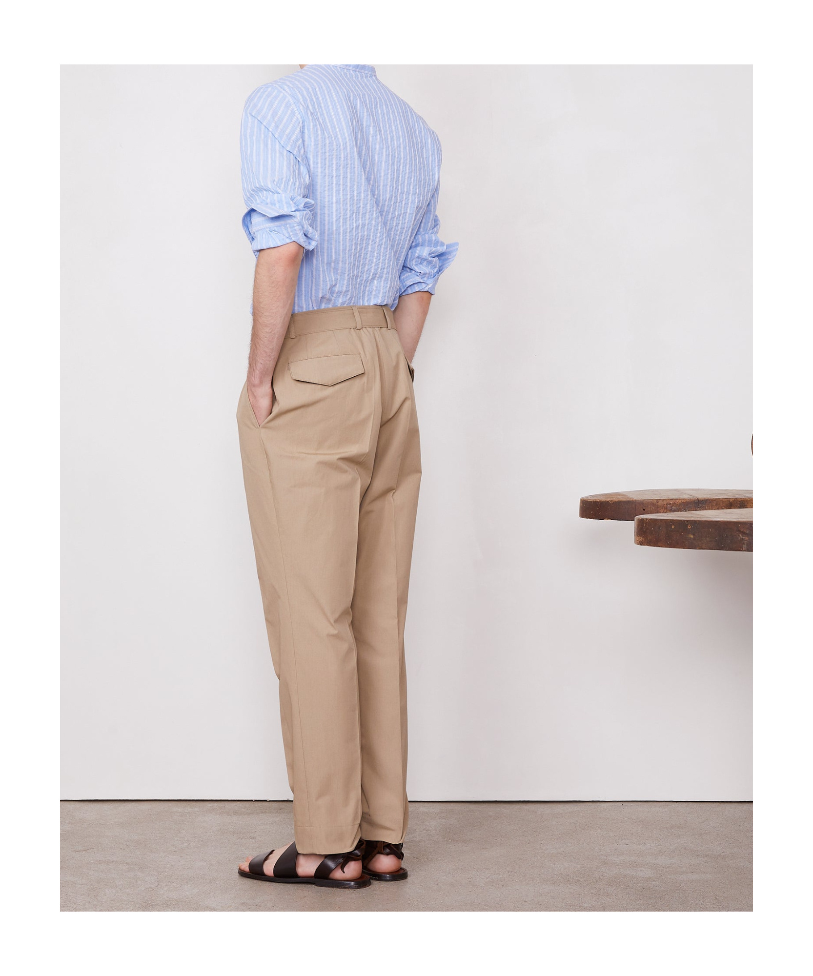 OFFICINE GENERALE BELT LOOPS SLACKS