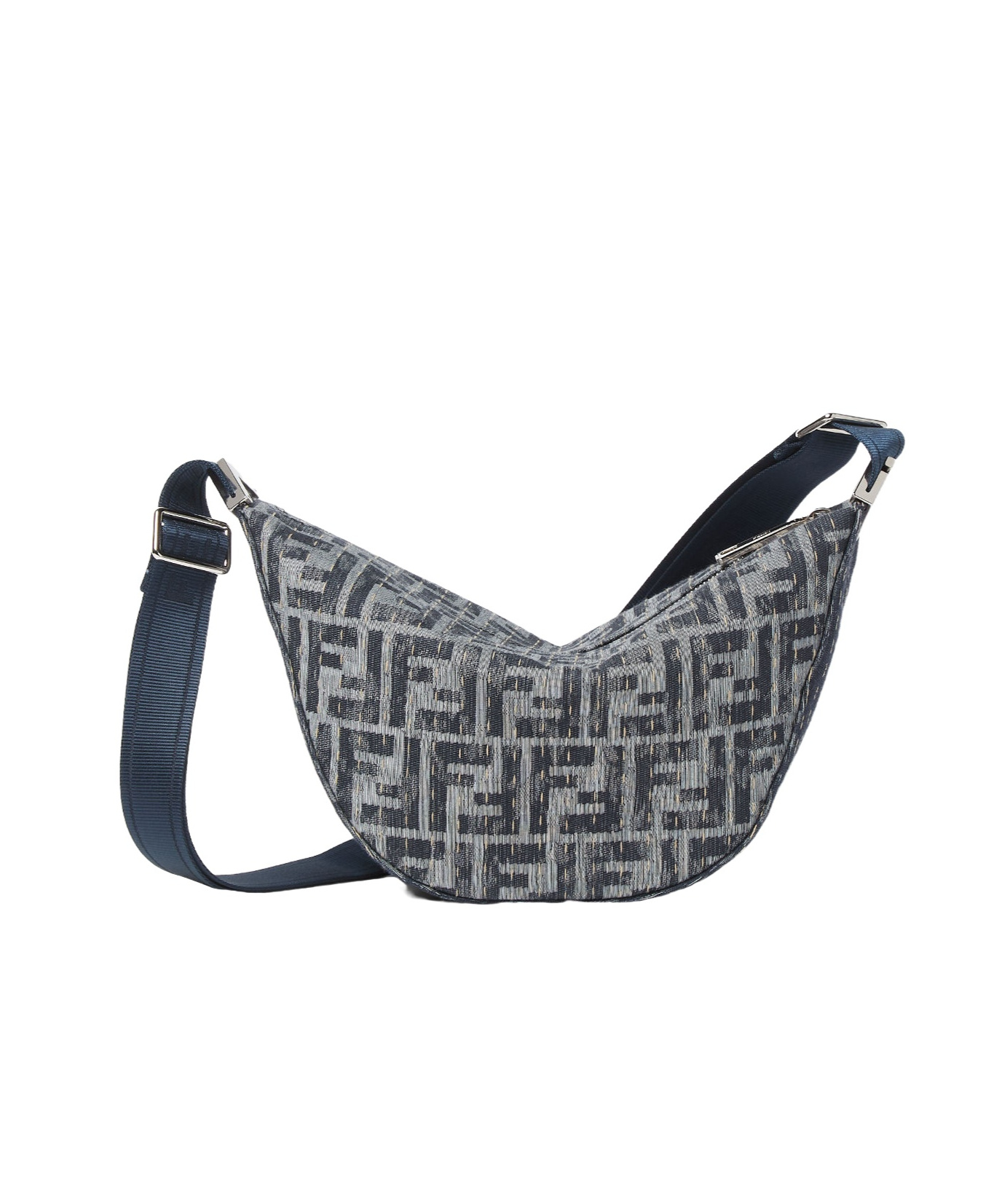 Fendi Ff Melon Small Shoulder Bag In Black