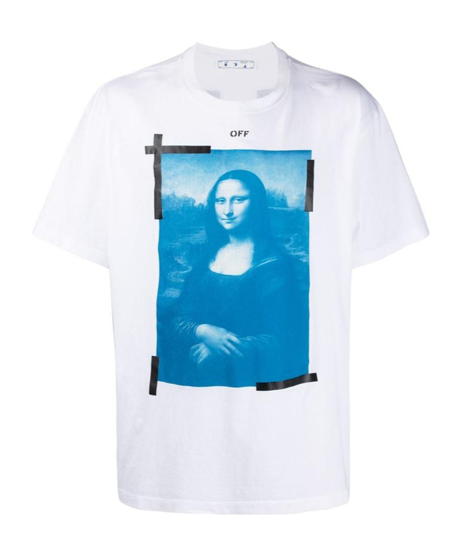 Off-white Mona Lisa Tape T-shirt In Green