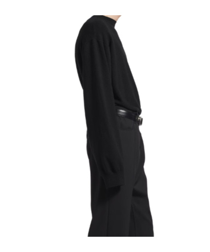 Balenciaga Men's Crewneck Sweater In Black In Black