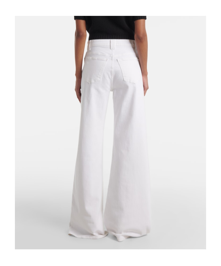 Khaite Dane Denim High Rise Jeans In White