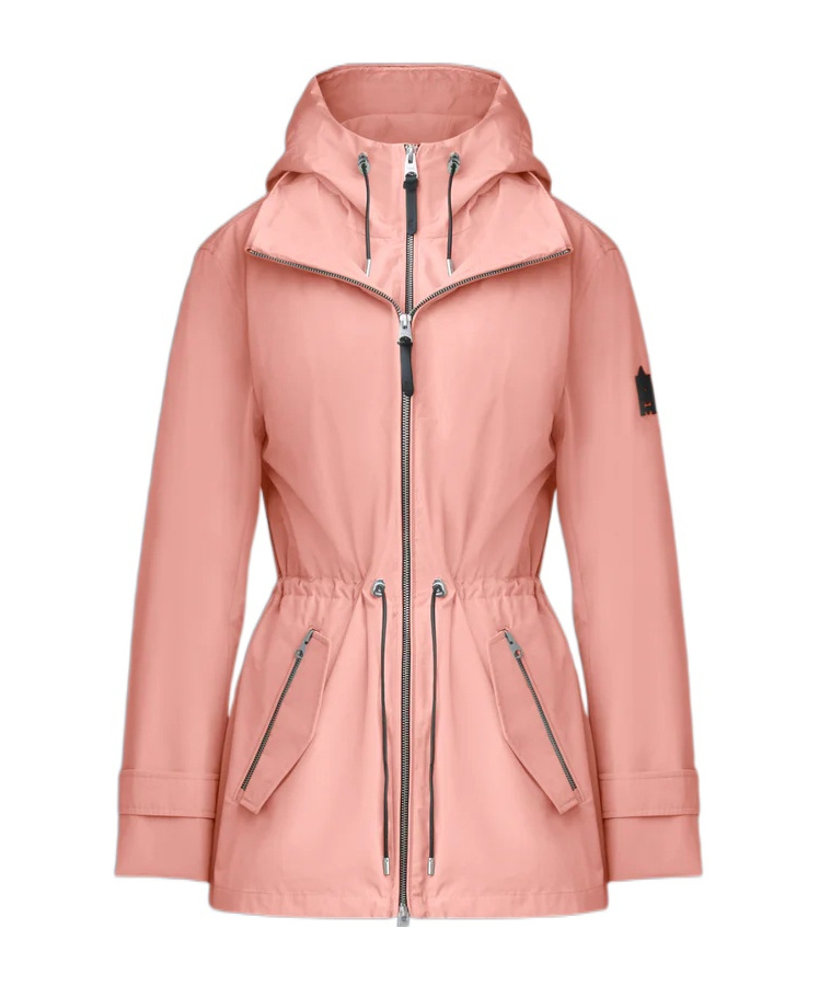 Mackage Jacket With A Stand-neck Zipper In Pink