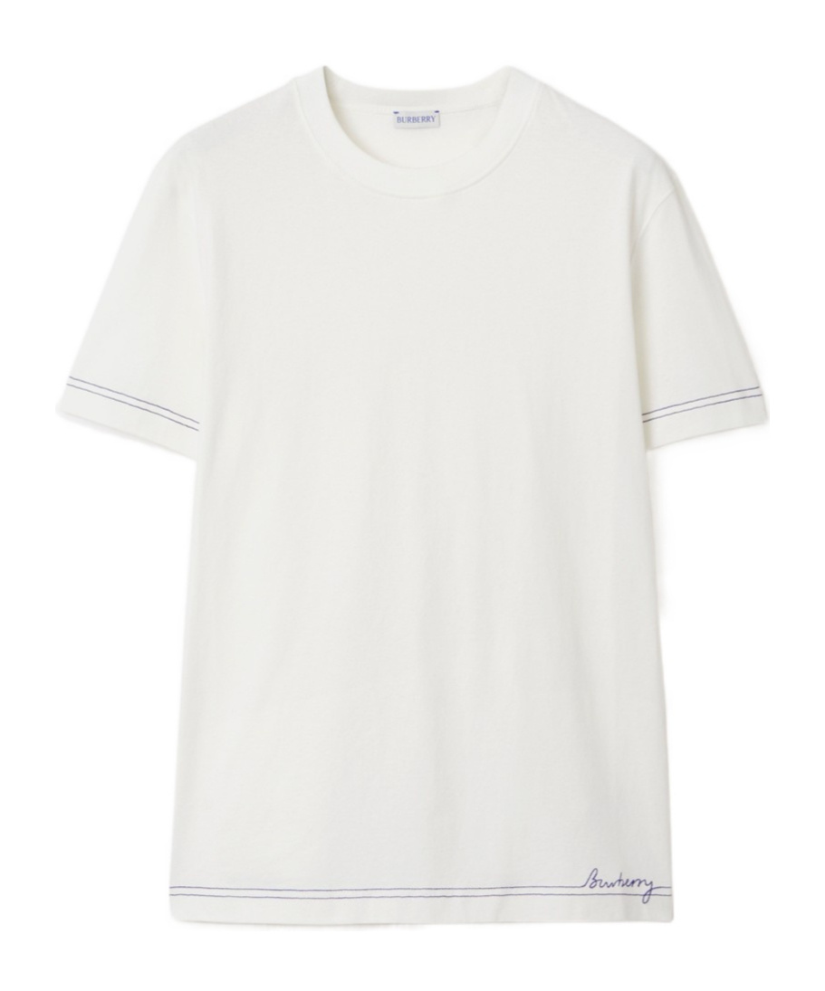 BURBERRY BURBERRY LOGO DETAILED CREWNECK T-SHIRT