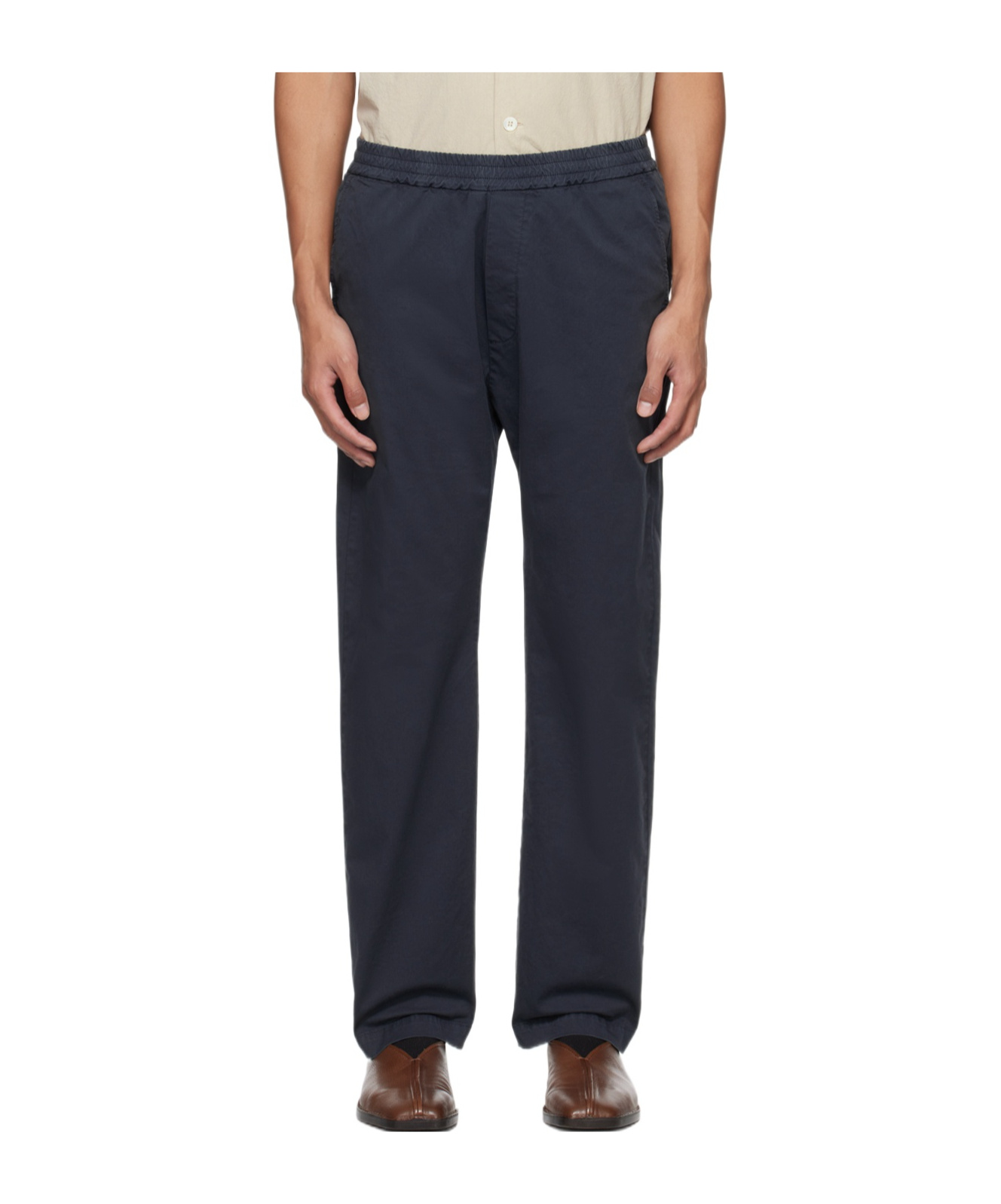 BARENA VENEZIA TOSADOR TREVO DRAWSTRING STRAIGHT TROUSERS 