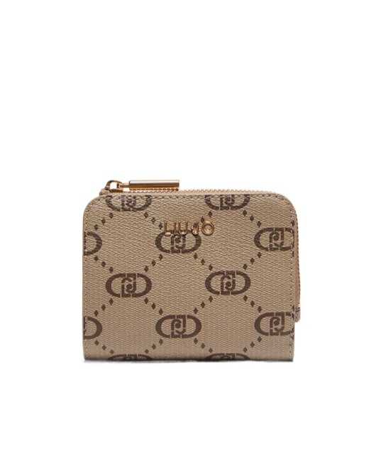 Liu •jo Logo Wallet In Brown