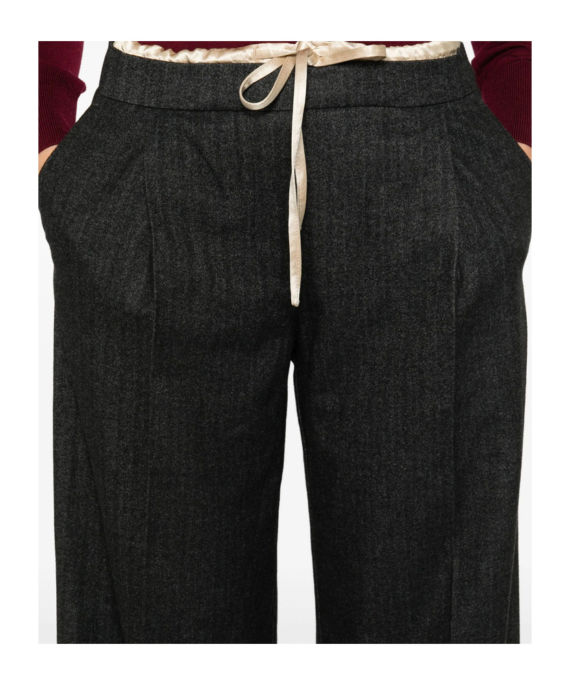Bellerose Drawstring-waist Trousers In Black
